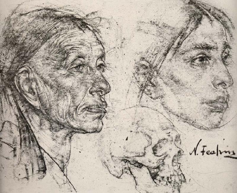 Nikolay Fechin Study of female-s head oil painting image